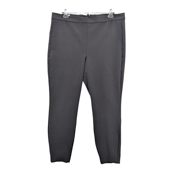 J. Crew‎ Any Day Dress Pants Women XL Black Skinny Leg Back Zip Closure AA47 - Picture 1 of 12